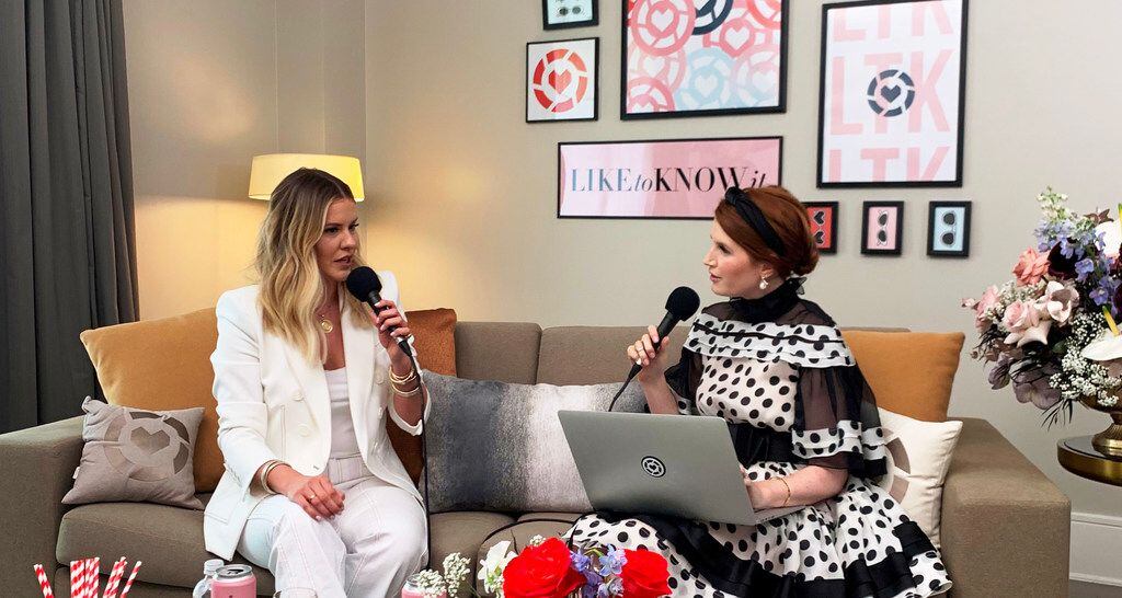 Dallas influencer Courtney Kerr (left) interviewed by Amber Venz Box, founder of RewardStyle during a new podcast from the Dallas-based company. 

LiketoKnow.it Influencer Radio's first series, which started May 14, 2019, is about how influencers got into the business that's changed advertising and how consumers shop. 