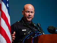 Dallas police Chief Eddie García during a press conference May 17.