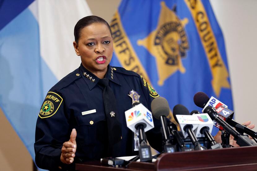 Dallas County Sheriff Marian Brown speaks about the arrest of one of their own, deputy...