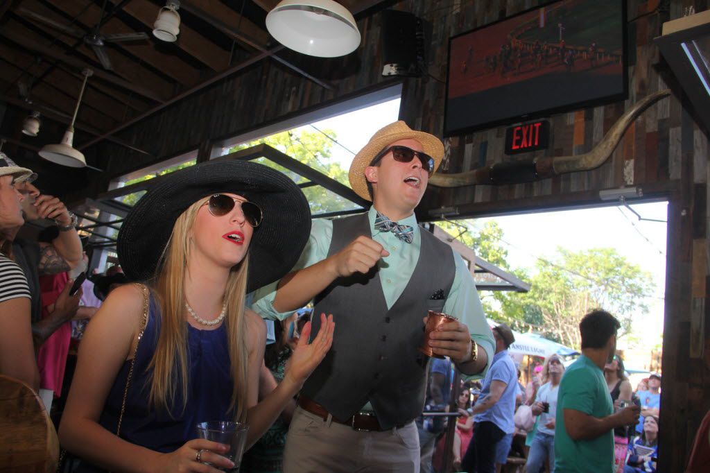 The Rustic in Uptown held a Kentucky Derby watching party on May 7, 2016. Mint Juleps were...