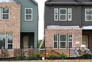 New housing construction is seen on South Mary Street on Monday, April 15, 2024, in Arlington. 