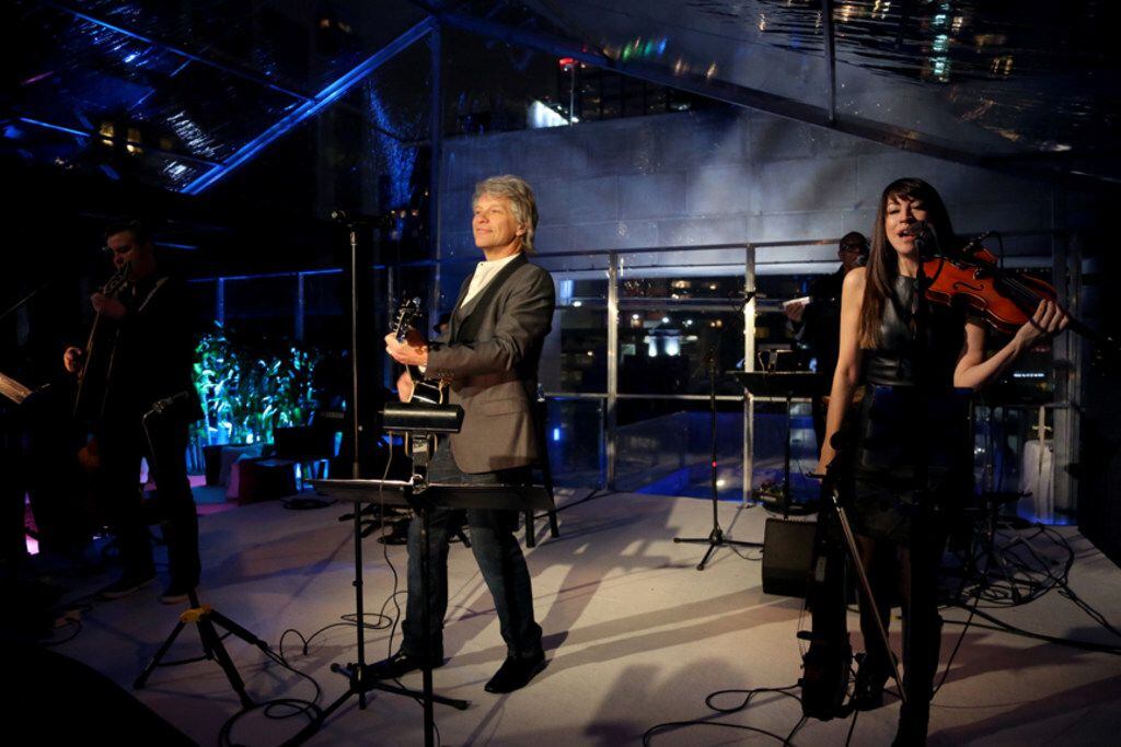 Jon Bon Jovi performed at the Joule on Thursday, Feb. 28 at the Texas launch party of...