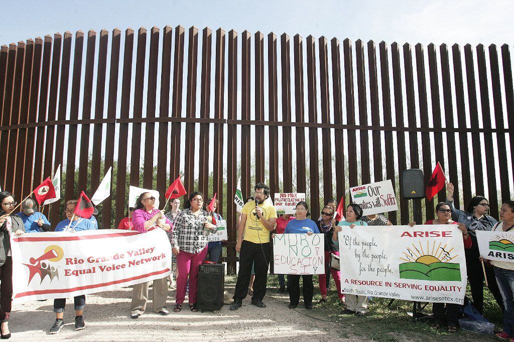 Members of LUPE, La Union del Pueblo Entero, gathered with supporters Wednesday to express...