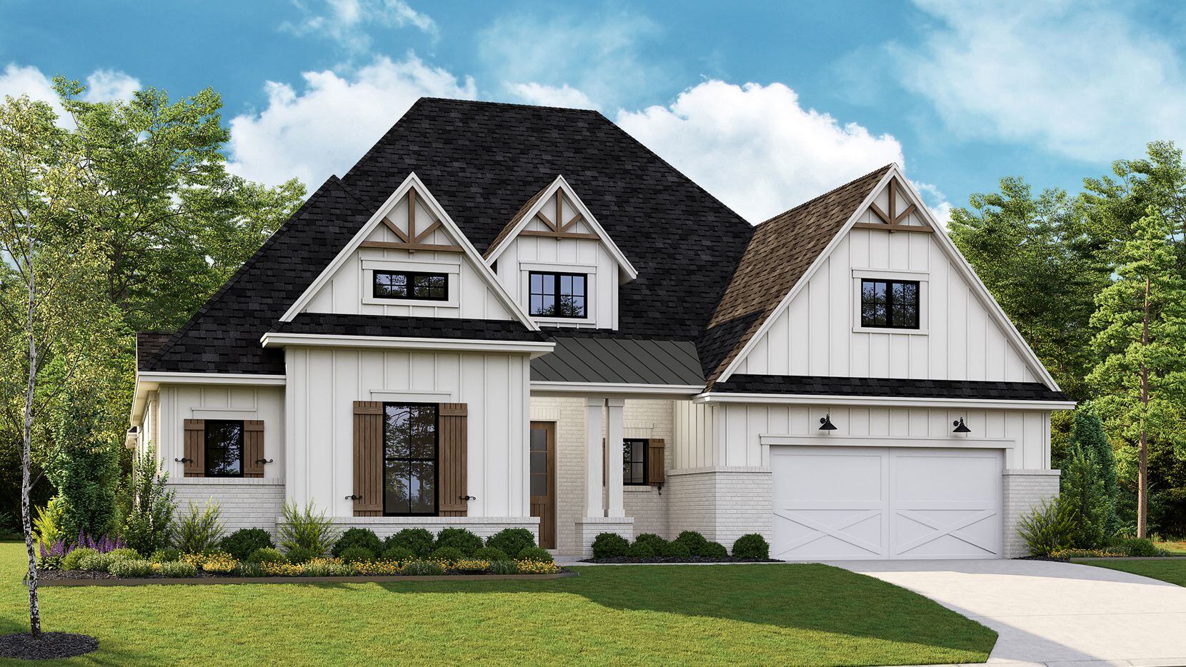 This is a rendering of one of the new luxury patio homes by Tradition Homes now open in...