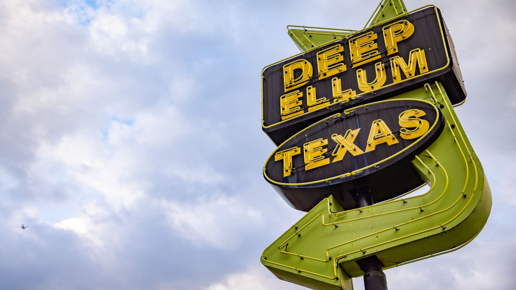 The Deep Ellum sign in Dallas photographed on Thursday, Apr. 8, 2021. (Juan Figueroa/ The Dallas Morning News)