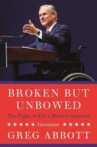 Greg Abbott's first book is set for release May 17.