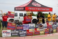 Voting at Frisco Fire Station #4 in Frisco, Texas, Saturday, May 4, 2024. 