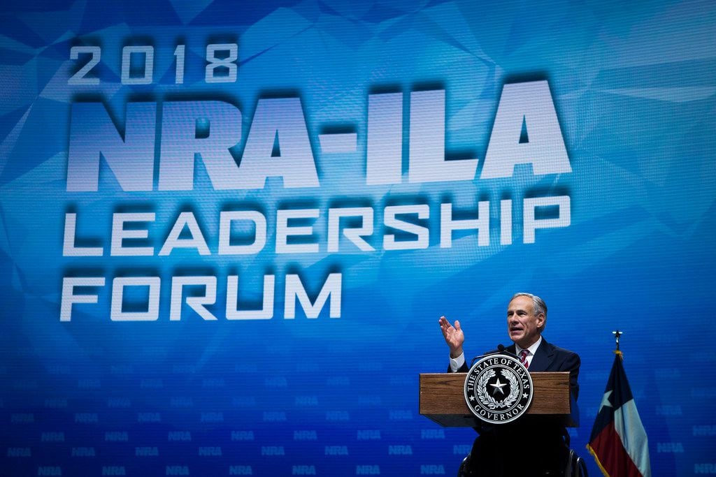 Texas Gov. Greg Abbott addresses the National Rifle Association-Institute for Legislative...