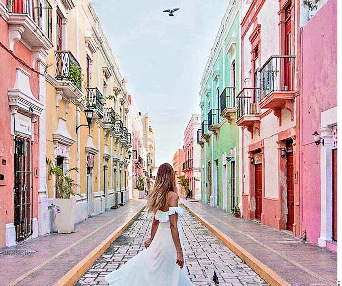 La capital de Campeche, San Francisco de Campeche, es una ciudad que marida casas de estilo...