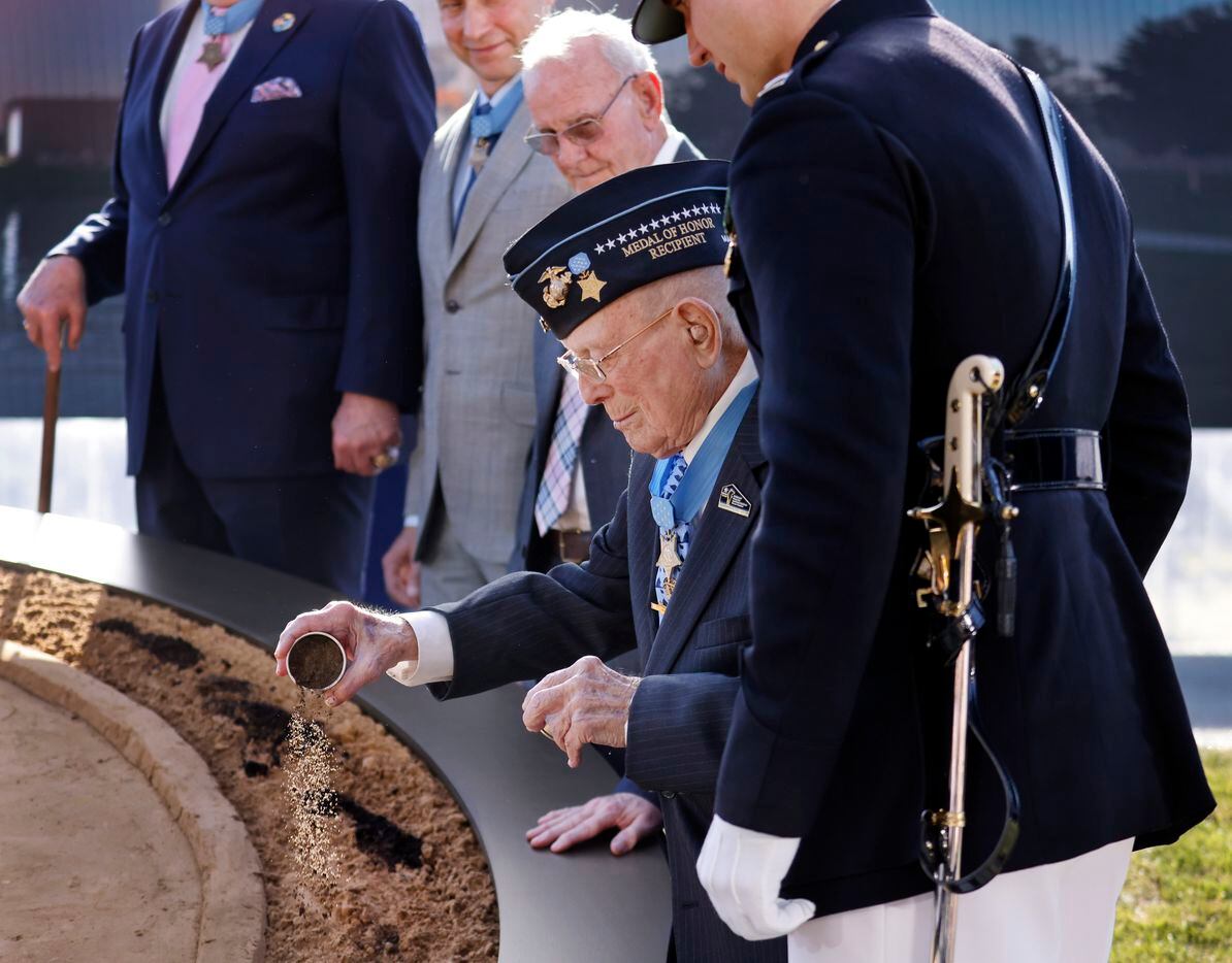 World War II Medal of Honor recipient U.S. Marine Corps Reserve Corporal Hershel "Woody"...