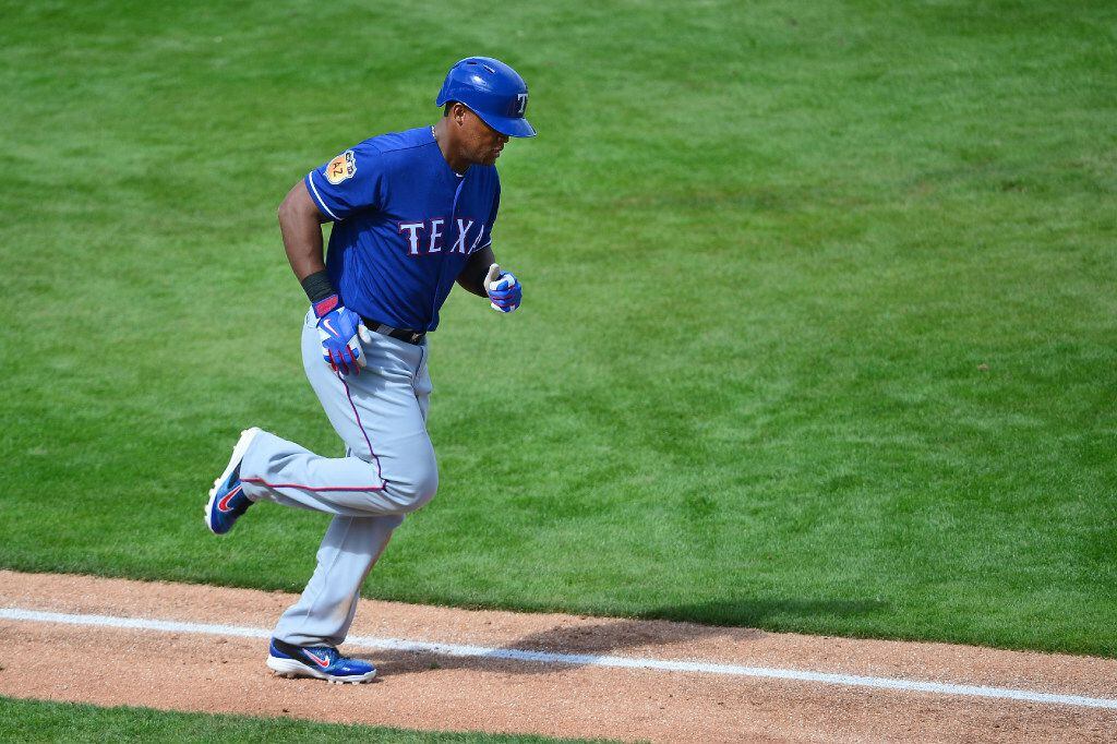 PHOENIX, AZ - MARCH 04:  Adrian Beltre #29 of the Texas Rangers is walked in the third inning of the spring training game against Milwaukee Brewers at Maryvale Baseball Park on March 4, 2017 in Phoenix, Arizona.  (Photo by Jennifer Stewart/Getty Images)