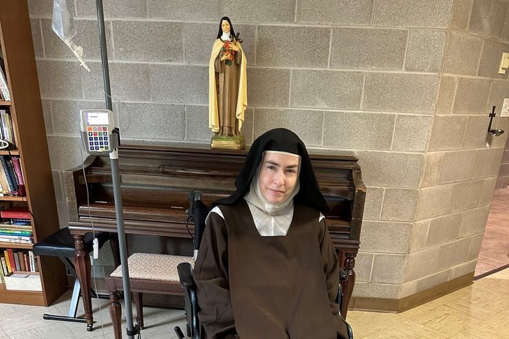 Reverend Mother Teresa Agnes Gerlach, who lives and works at an Arlington monastery, has...