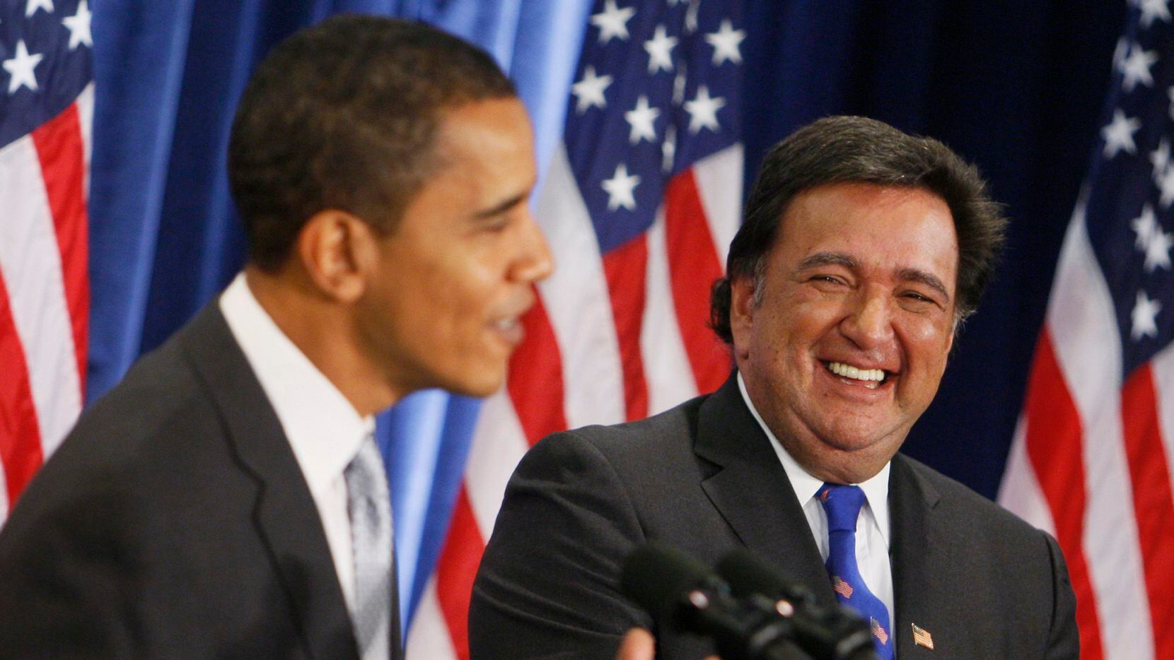 President-elect Barack Obama and Commerce Secretary designate New Mexico Gov. Bill...
