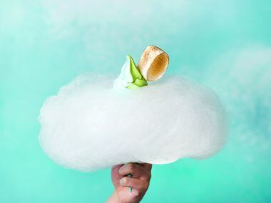 At Aqua S in Victory Park, you can get ice cream that is served on a cloud of hand spun cotton candy, called  fairy floss.