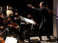 Conductor Celia Llácer Carbonell leads the Dallas Opera Orchestra in the Hart Institute for...