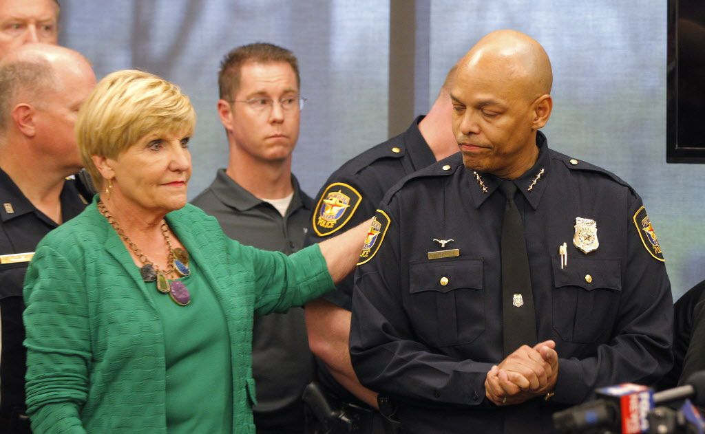 This file photo shows Fort Worth Mayor Betsy Price and Police Chief Joel Fitzgerald.