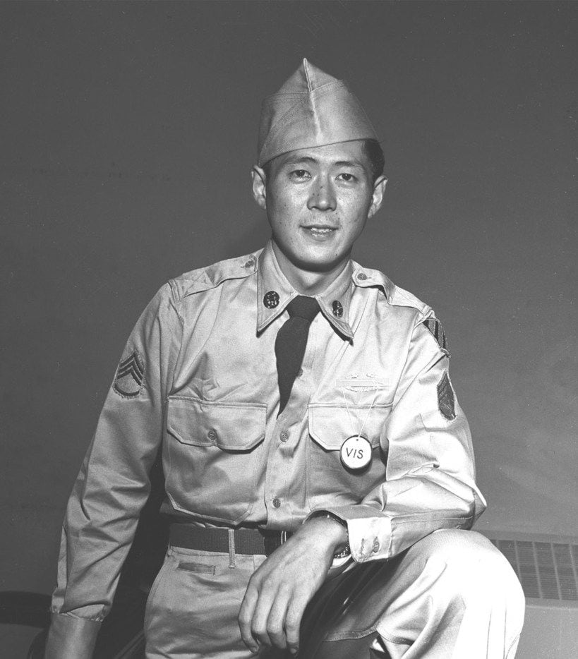 Army Staff Sgt. Hiroshi H. Miyamura, Medal of Honor recipient for valor in combat near...
