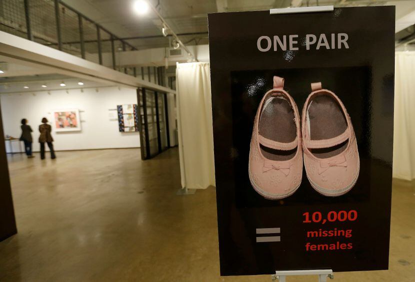 The "100+ Million Missing" exhibition opened Friday and runs through Wednesday at the...
