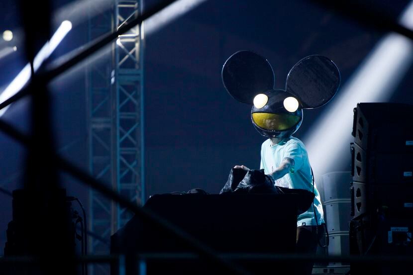 Deadmau5 performs at Lights All Night at Dallas Market Hall in 2016.