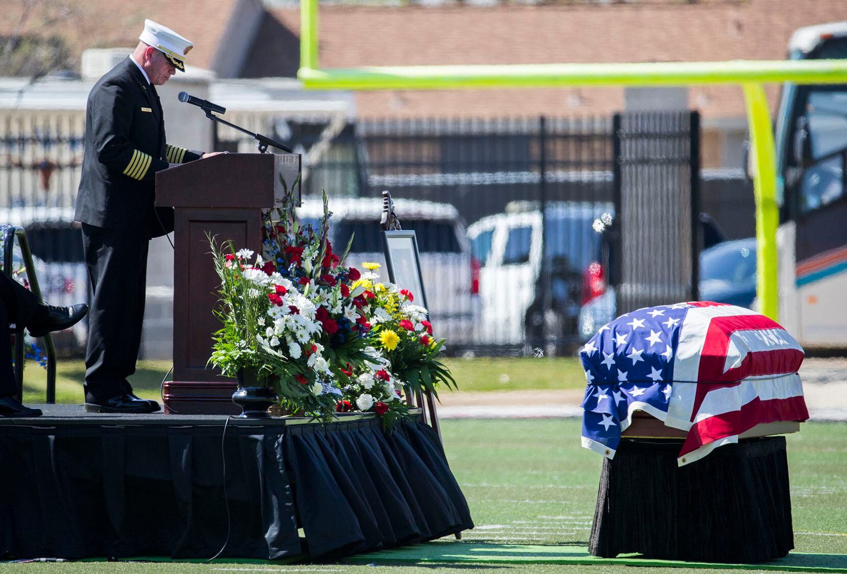 Photos At Memorial Service Slain Euless Officer David Hofer Remembered As Hero Larger Than Life