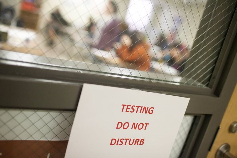 Texas students’ written responses on the STAAR test will most likely be scored by a...