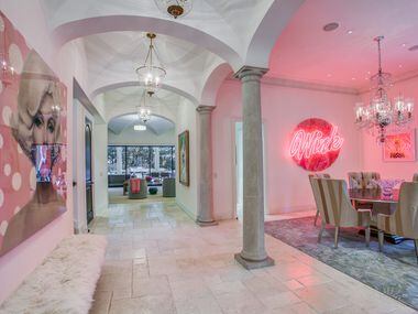 A look at a hallway of the Dallas home Kameron Westcott is selling.