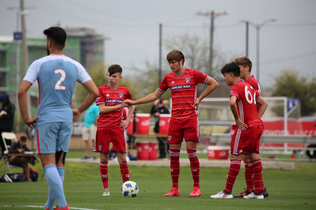 FCD Academy U17s face off against AS Monaco in the 2018 Generation adidas Cup.  Left to...