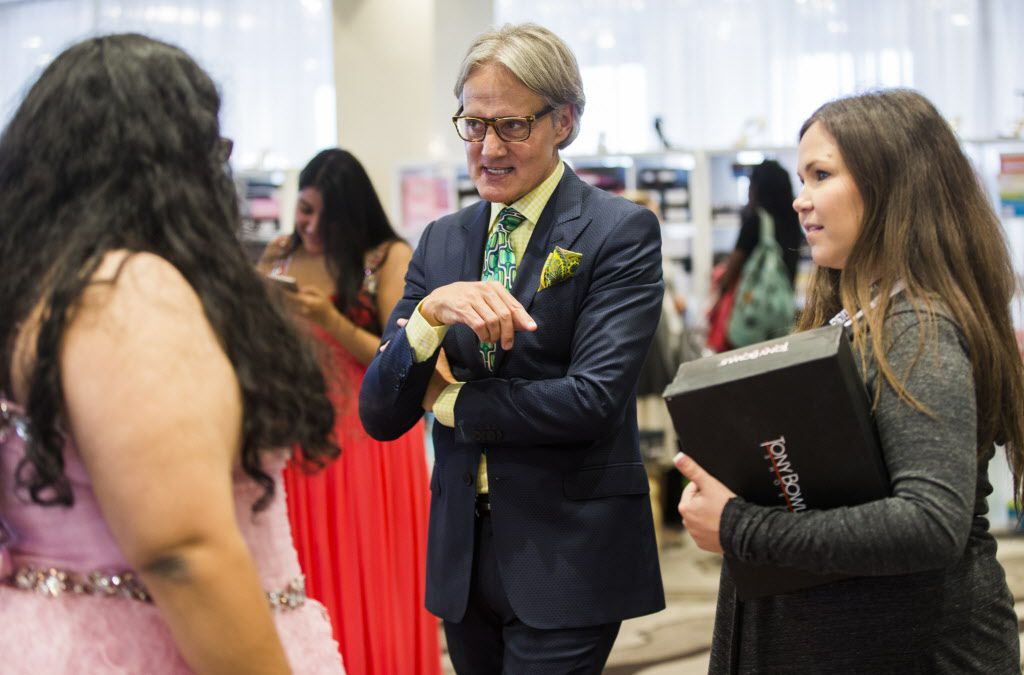 Monte Durham (center), fashion director of TLC's Say Yes to the Dress: Atlanta, gives advice...