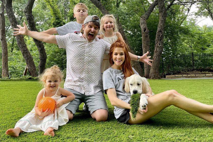 Mike and Jenn Todryk (pictured with their three children and dog Gary) purchased Nine Band...