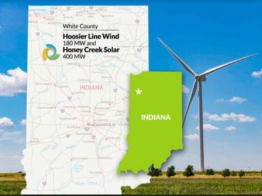 Tri Global Energy sells 180 megawatt wind farm and 400 megawatt solar panel in Indiana to Leeward Renewable Energy.