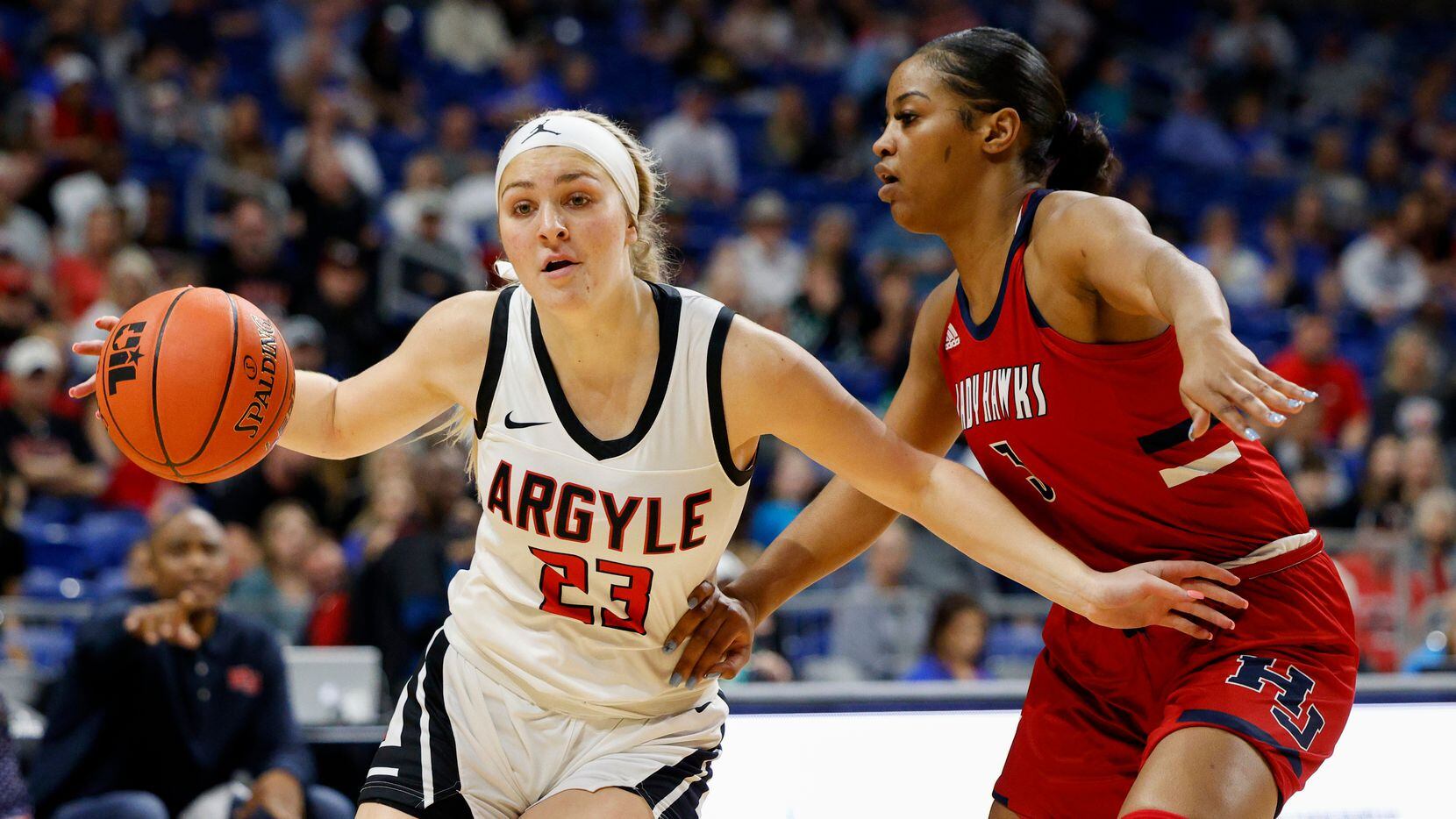 Argyle's Caroline Lyles (left) is signing with Tulsa this week after leading Argyle to the...