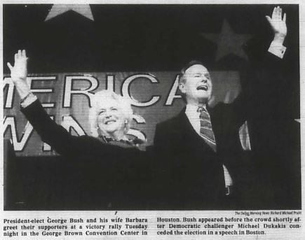 The Dallas Morning News, Nov. 9, 1988.