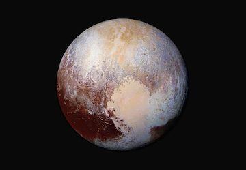 Imagen de Pluto tomada por la sonda espacial Horizons de la NASA, el 24 de julio de 2015. AP
