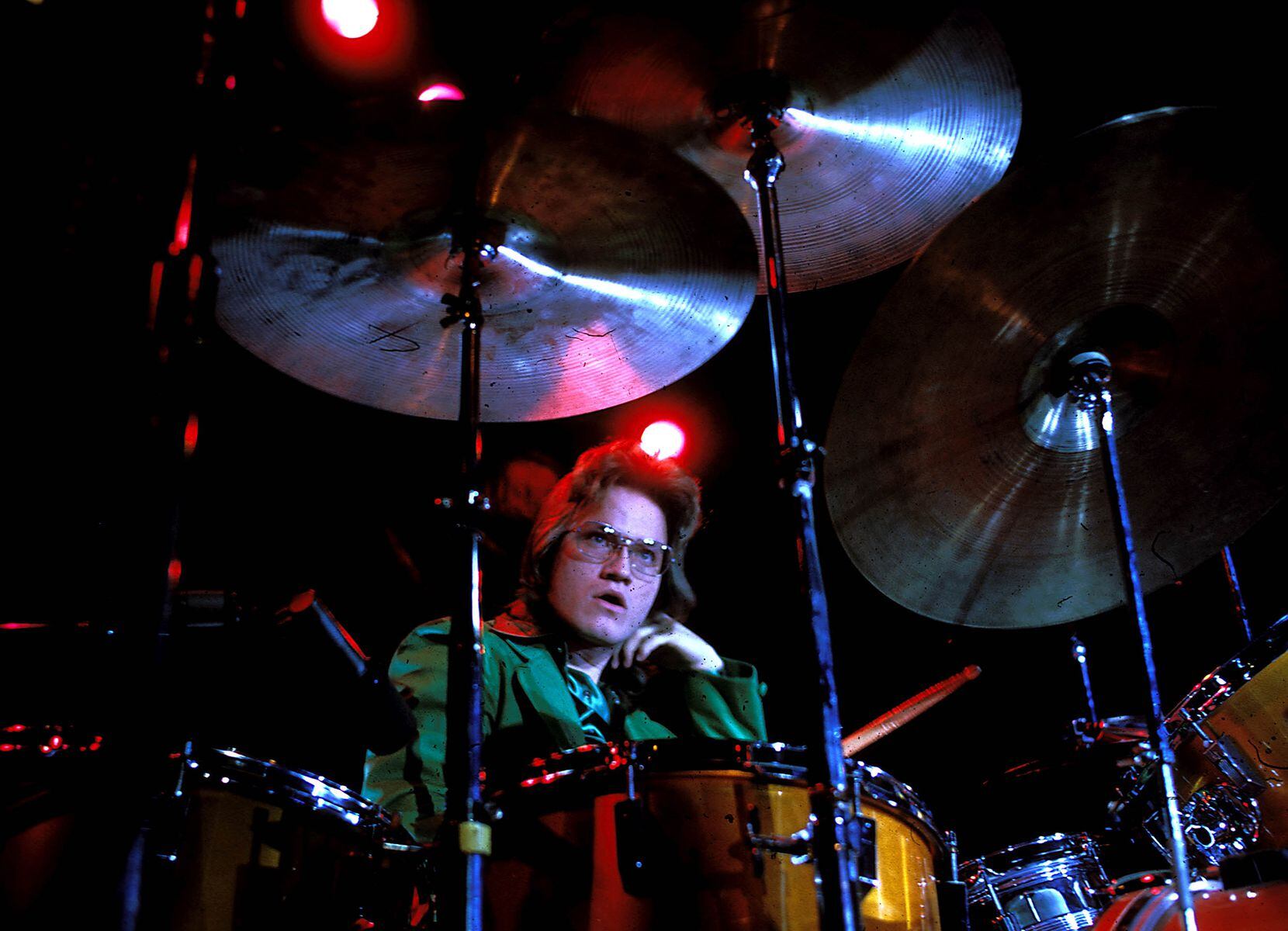 Drummer Robbie Bachman performs with Bachman-Turner Overdrive in Long Beach, California, in...