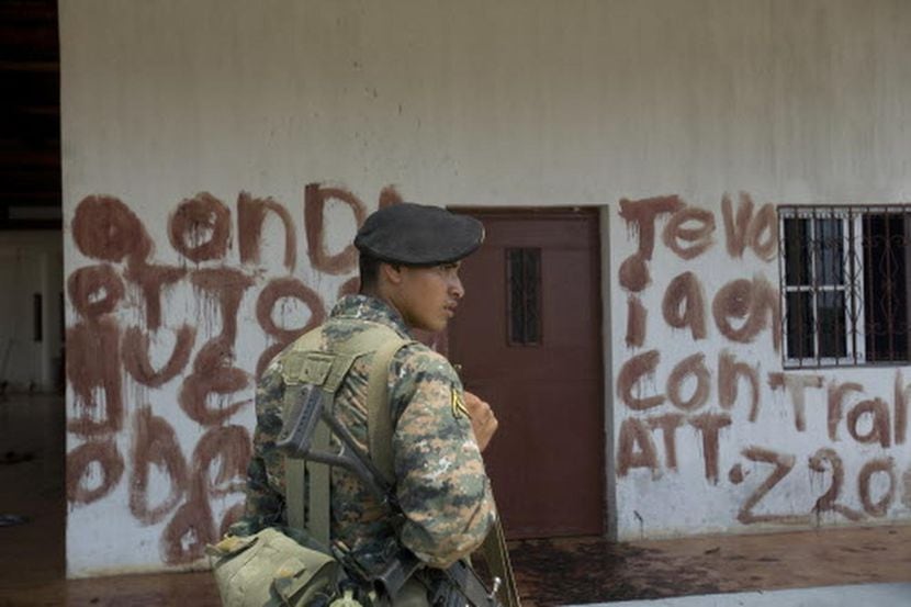 Esta imagen pertenece a una masacre de los Zetas en la Bomba, Guatemala en 2011. Ese mismo...