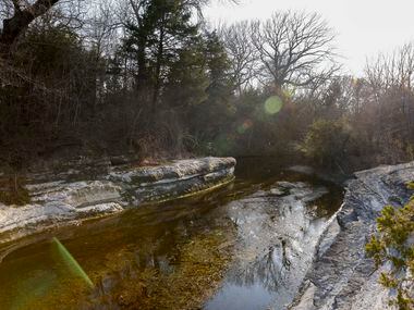 A section of Tenmile Creek on the Ladd property pictured in Duncanville, Texas, Monday,...