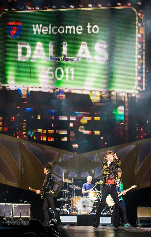 The Rolling Stones performed at AT&T Stadium as part of their Zip Code Tour of North America.
