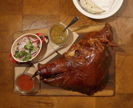 Pig's head carnitas at CBD Provisions in the Joule Hotel are one of the restaurant's...