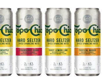 Topo Chico Hard Seltzer comes in four flavors. Notably, there's mango: That's one of the buzziest flavors from Topo Chico Hard Seltzer's main competitor, White Claw.