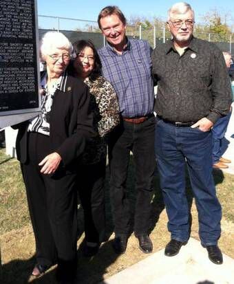 J.D. Tippit’s family — (from left) wife Marie, daughter Brenda and sons Curtis and Allan —...