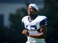 Dallas Cowboys wide receiver Michael Gallup  during the team's practice at The Star on...