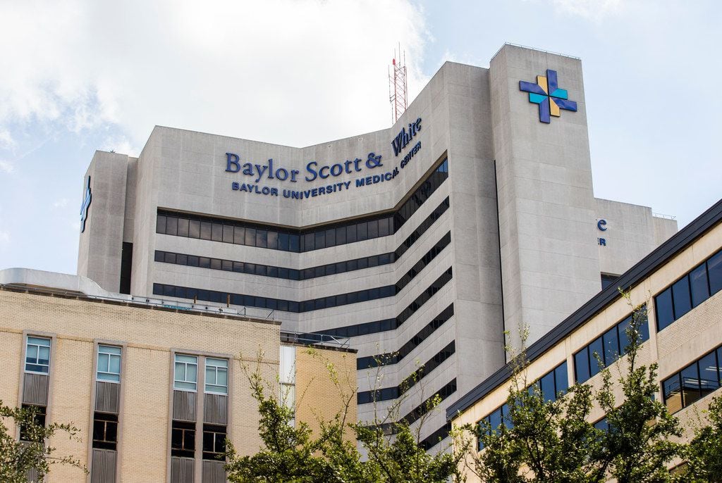 Baylor University Medical Center was the scene of an alleged car theft that caused a hospital police officer to fire at a suspect Friday morning.