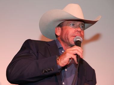 Taylor Sheridan speaks at the premiere of Paramount Network's "Yellowstone" Season 5 at...