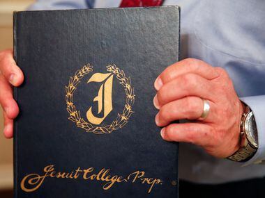 Mike Pedevilla, who is suing Jesuit prep saying priest and former president of the school...