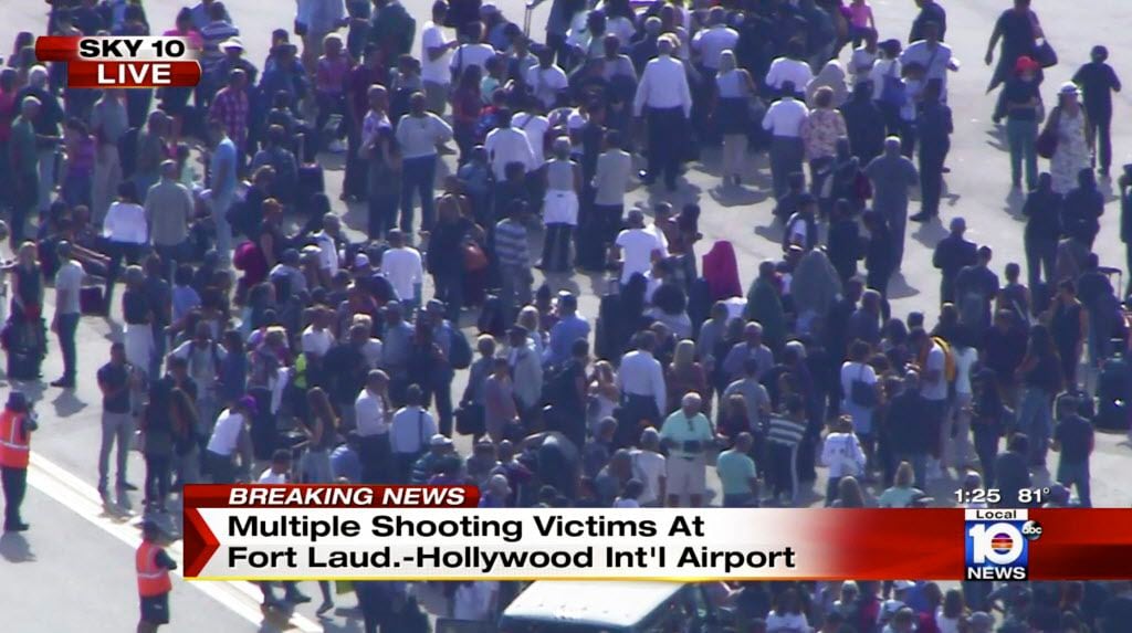 Video de NBC tras balacera en el aeropuerto de  Fort Lauderdale, Florida. AP
