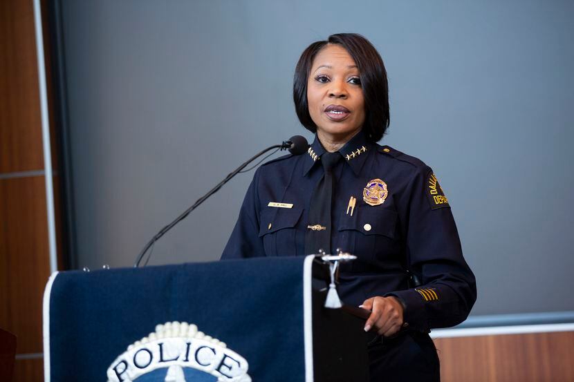 La jefa de policía de Dallas, Reneé Hall.