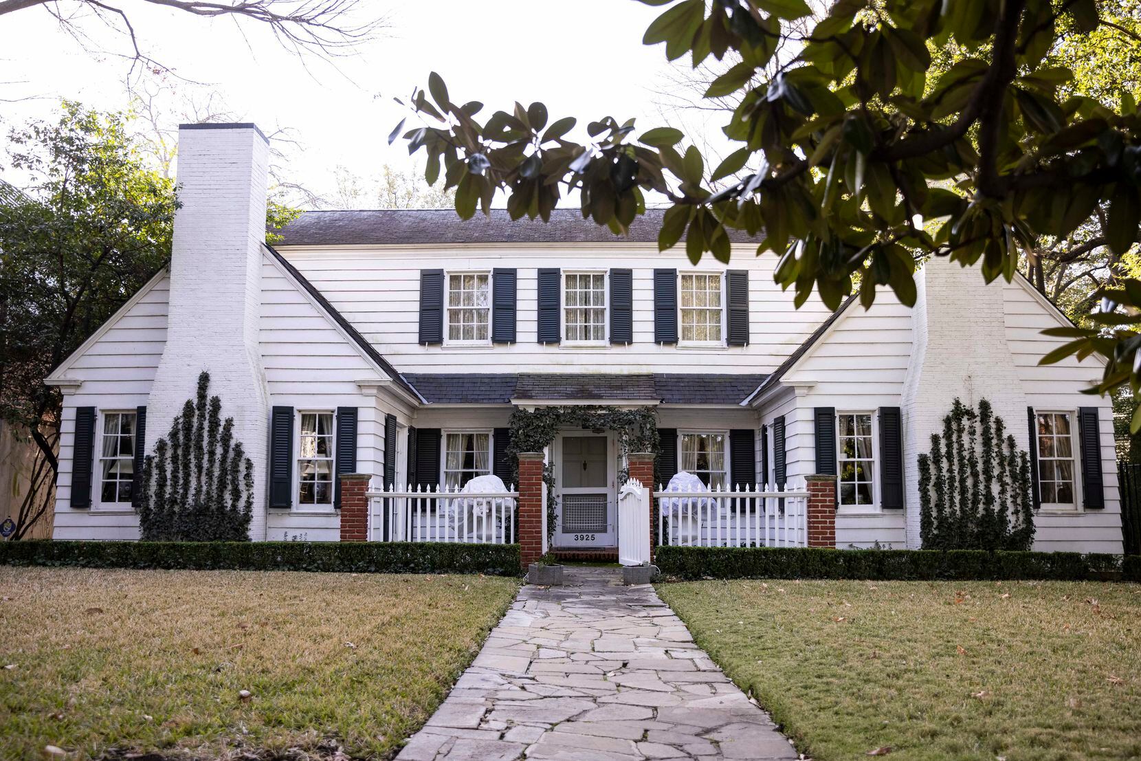 The exterior of 3925 Potomac, Hal Thomson, architect, 1921, on Wednesday, Jan. 5, 2022, in Highland Park, TX. 