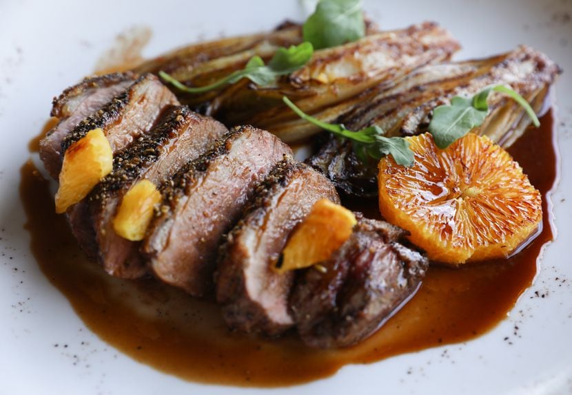 Duck a l'orange, a traditional French dish, joins Bruno Davaillon's menu at Knox Bistro in...
