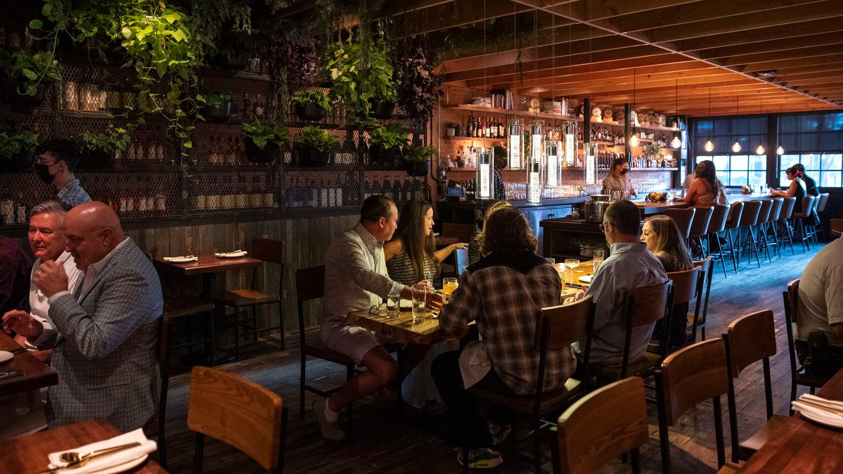 The dining area away from the bar inside Rye Restaurant on Greenville Avenue in Dallas, on...