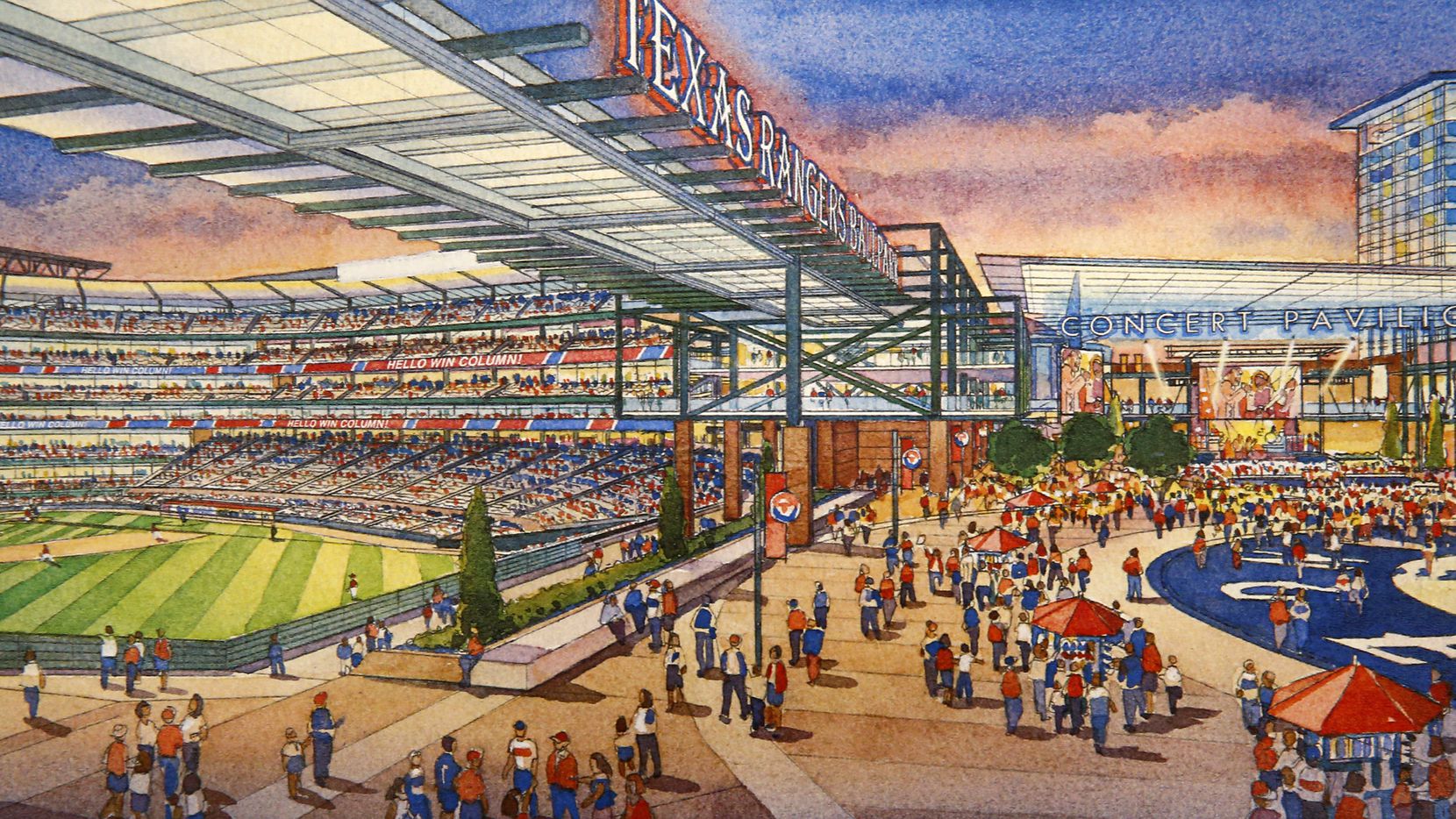 Globe Life Field - Texas Rangers Art Print - the Stadium Shoppe